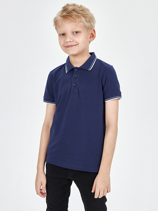 Рубашка-поло для мальчика на ребенке